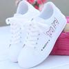 Women Sneakers Fashion Breathble Vulcanized Shoes Pu Cute Cat Cartoon Lace Up Casual White Women Shoes Zapatos De Mujer Female
