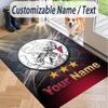 Custom Text Printed Rug Ajax Amsterdam Non Slip Floor Carpet For Home Room Decor