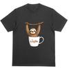 Футболка Sloffee Унисекс Смешная для любителей кофе Слау Медленные Утра Я ЛЮБЛЮ КОФЕ Футболка