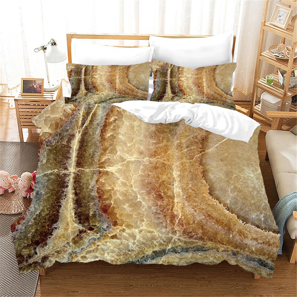 3D черный мрамор современная текстура золотая абстрактная серия полиэстер полный комплект постельного белья односпальная двуспальная кровать пододеяльник 2 шт наволочка