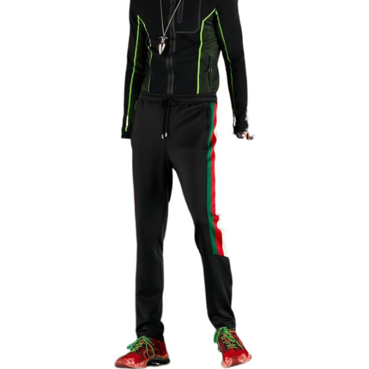 Gucci Love Parade Повседневные брюки мужские Черные 698461-XJEEP-1152