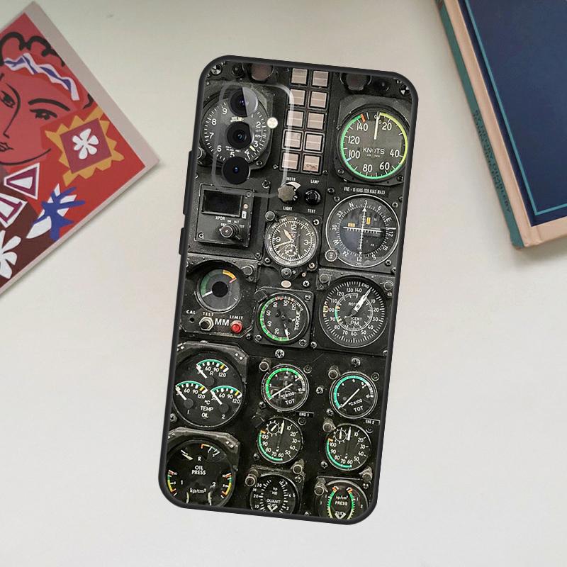 Flight Instruments Case For Samsung Galaxy A06 A16 A26 A36 A56 A55 A35 A15 A53 A32 A52 A33 A13 A14 A34 A54 A17