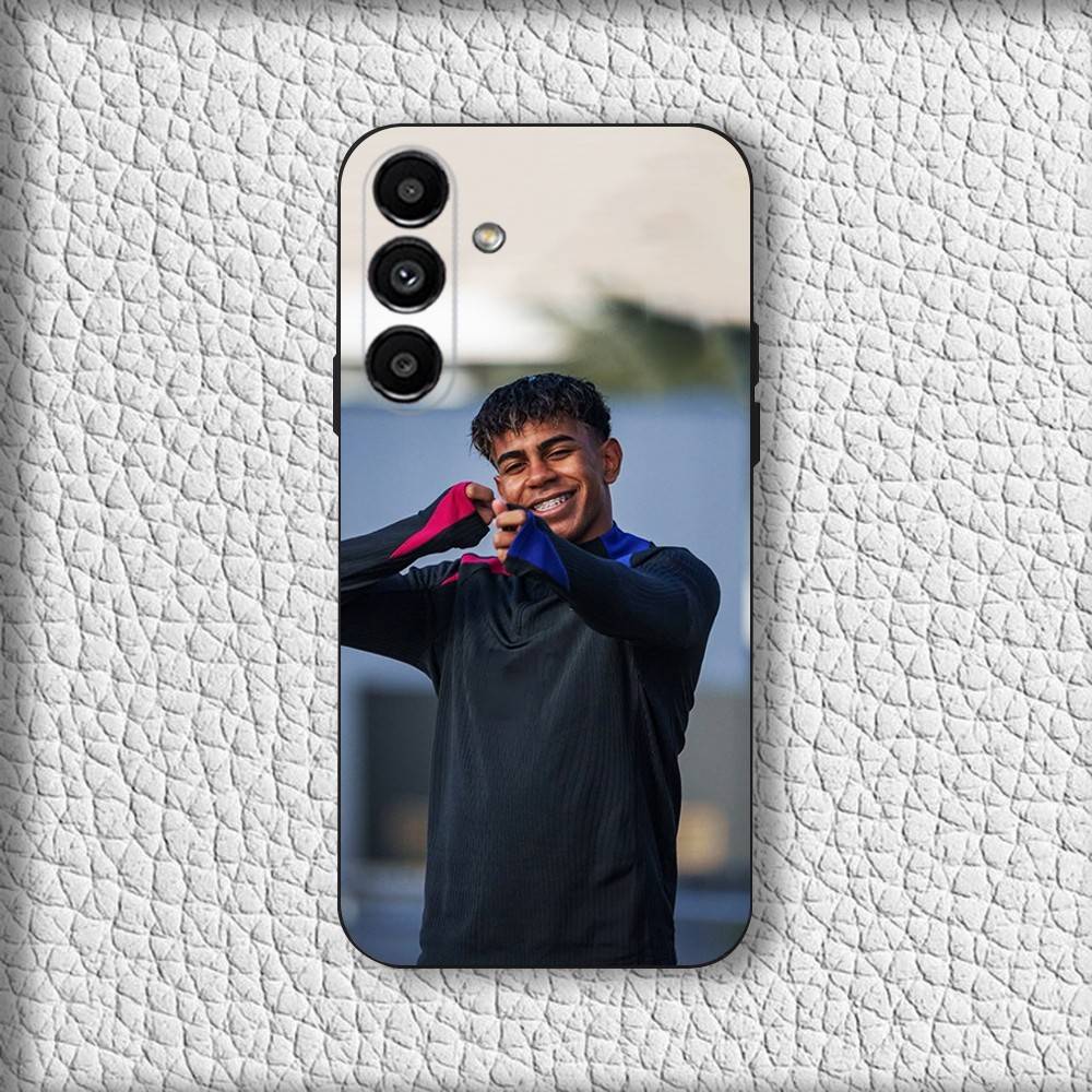 Чехол L-Lamine Yamals No 10 для Samsung Galaxy A20, A21s, A22, A31, A32, A52, A53, A72, 73, A80, мягкий черный.