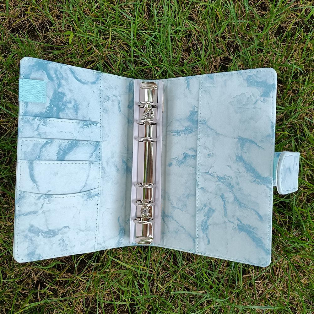Best Selling Product A6 Marble PU Leather Budget Binder Money Planner Organizer Journal Notebook Budget Binder