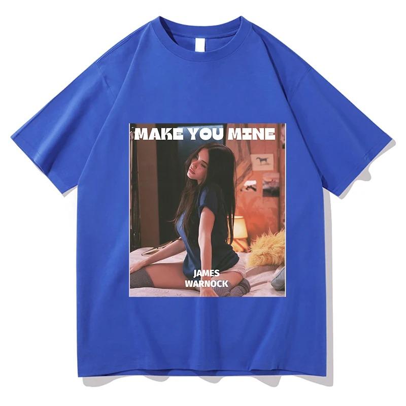 2026 Мэдисон Бир Make You Mine Футболка Модная Унисекс Короткий Рукав Одежда Эстетичная Мода Графическая Хип-хоп Парная Футболка