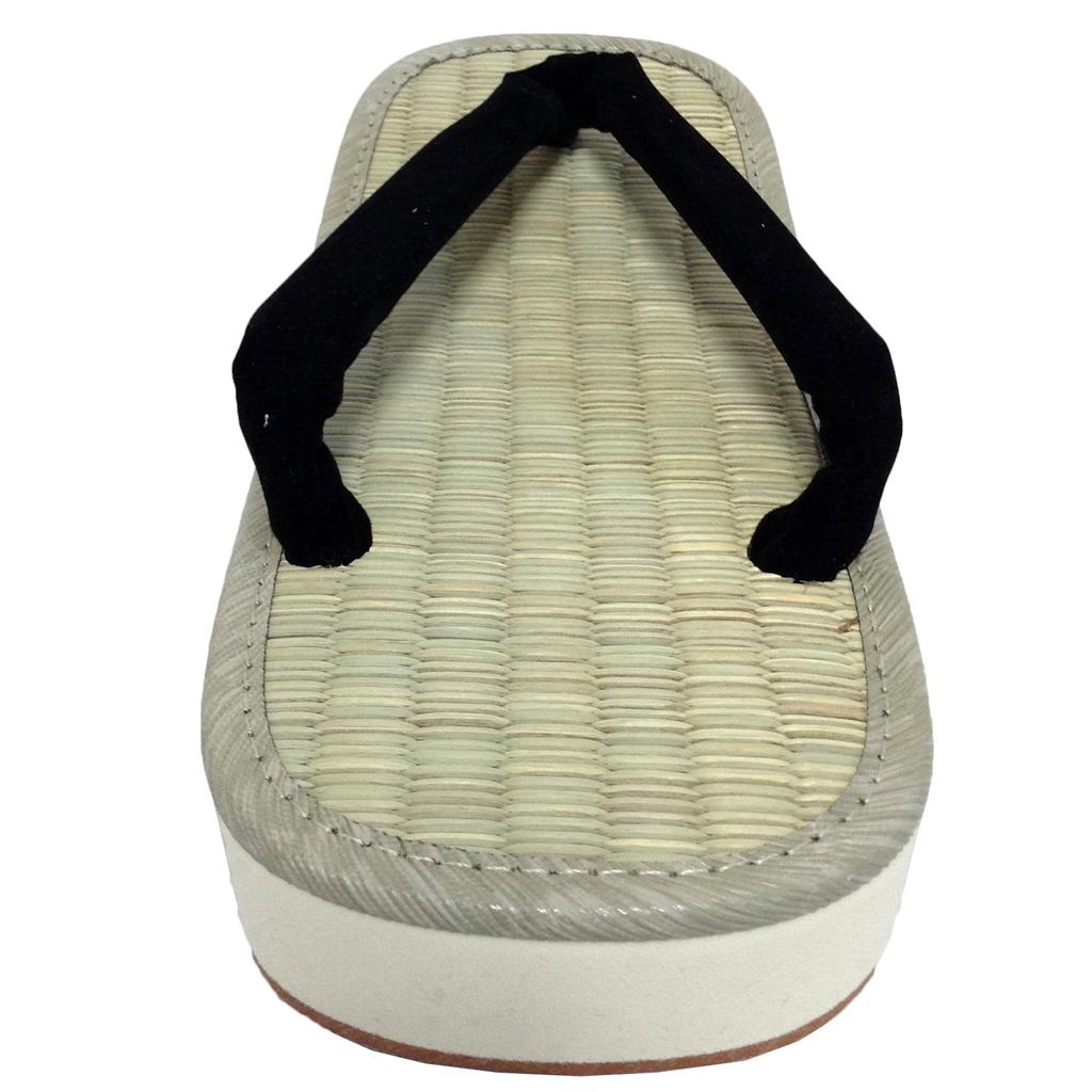 [Edoten] Setta, Made In Japan, Igusa Ame Sole, Non-slip Sandals, Black L