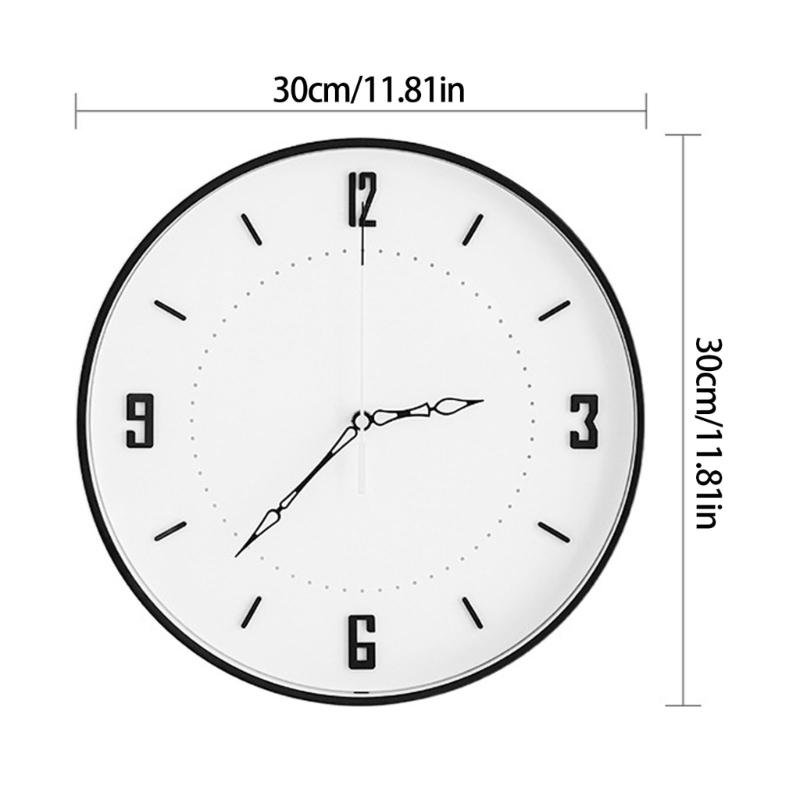 Silents None-Ticking Clocks Decorative Clock Battery Operated Wall Clock for Living Room Kitchen Home Office Decors