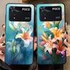 Простой чехол-футляр с цветком для телефона Xiaomi Poco F8 X3 X4 X5 X7 Pro C50 C61 C71 C75 M3 M4 M7 F3 M5 F1