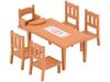 Sylvanian FAMILIES FURNITURE Семейный стол и стулья 4506 [Sylvania] [Товар]