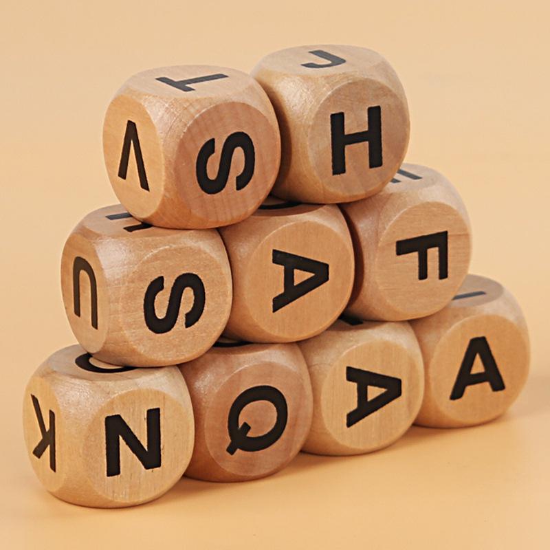 Детская деревянная игра на сопоставление букв и цифр - Развивающая игрушка-пазл для раннего обучения