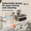 Detachable Self Draining Soap Holder Space Saving Soap Drain Box Suction Cup Soap Dish  Washroom