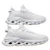 PLUS SIZE Mens Fashion Sneakers - Solid Woven Knit, Blade Design, Ultra-Breathable & Non-Slip - Soft Sole, Comfortable Casual Shoes for All-Day Wear