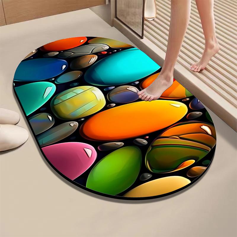 40x60см Диатомовая Грязь Быстросохнущий Впитывающий Нескользящий Коврик для Пола в Ванной