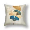 Ginkgo Biloba Series Simple Home Pillow Cover Living Room Sofa Car Square Linen Cushion