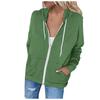 Lightweight Zip Up Hoodies For Women Hooded Sweatshirts Long Sleeve Thin Jacket With Zipper Cardigan