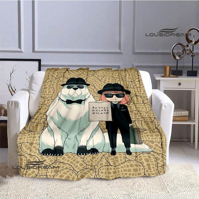 Семейное одеяло с принтом аниме «шпион х», теплое одеяло для девочек и детей, фланелевое мягкое уютное одеяло, домашнее дорожное одеяло, подарок на день рождения