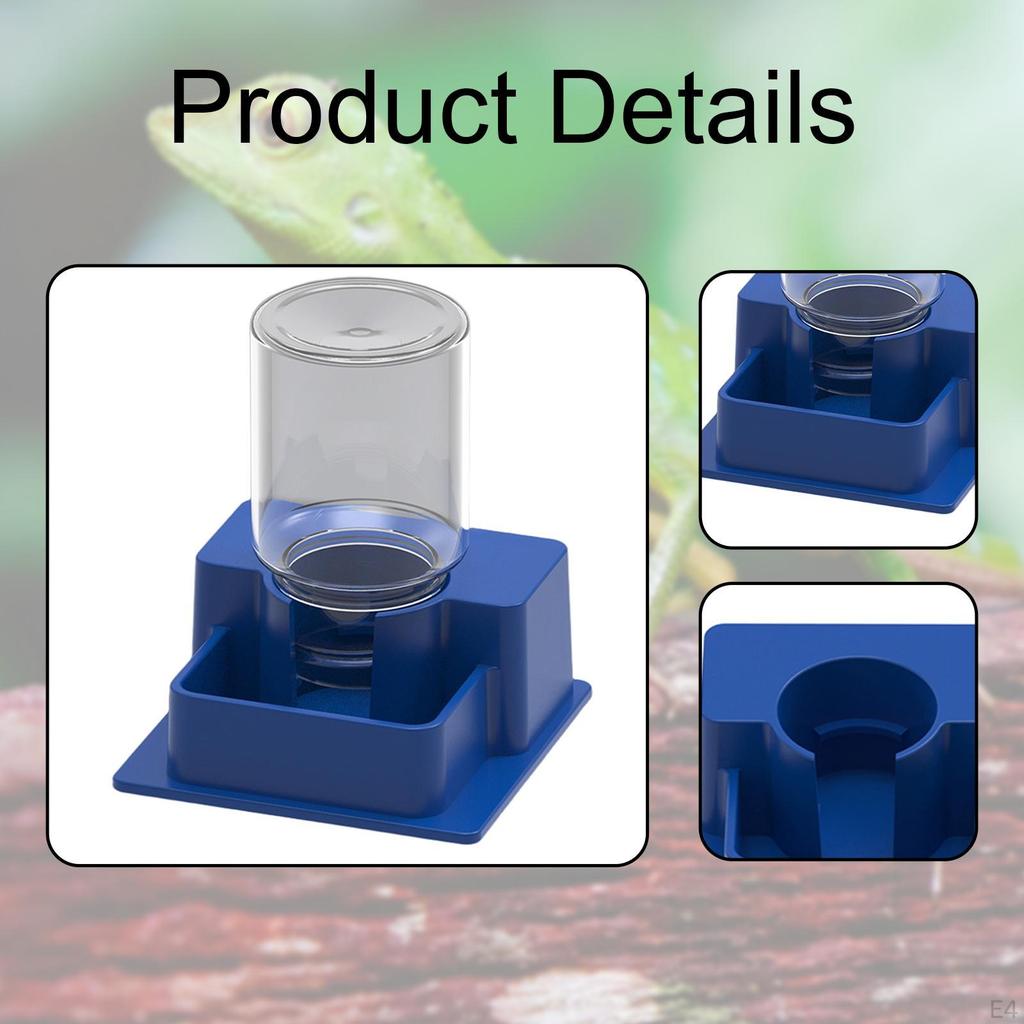 Контейнер для воды для аквариума с автоматическим механизмом питья и бутылкой для гекконов, черепах