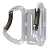 Sankyo Corporation DBLTACT Double Carabiner Tool Holder Large X Forged Silver (Curved Gate), Large, High-Strength Aluminum, (DT-ATW)