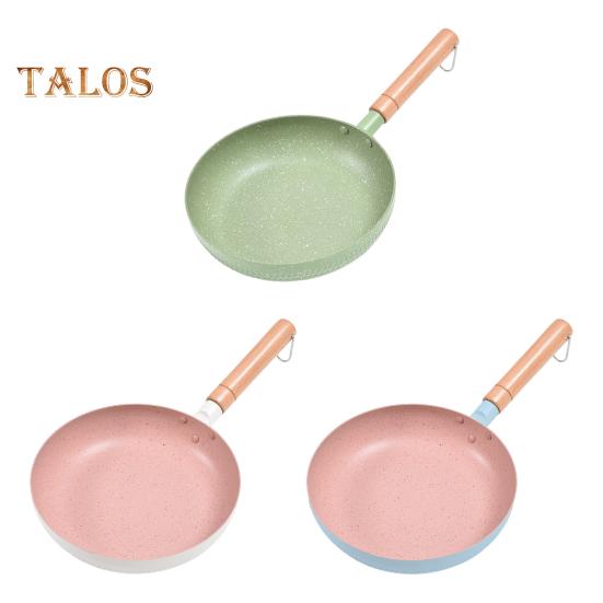 Сковорода с антипригарным покрытием, узором «снежинка», с покрытием из медицинского камня, термостойкой ручкой, кухонная утварь, аксессуары для газовой и электрической посуды