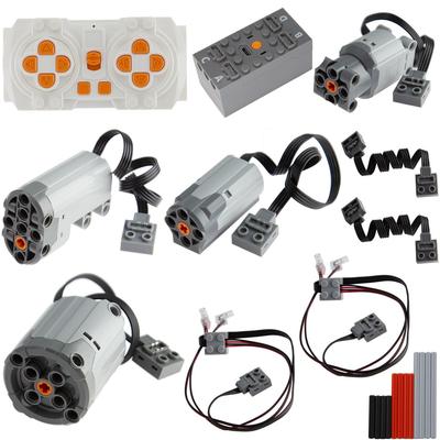 TEESE 22-компонентный электрический конструктор Technic с Bluetooth-пультом, коробкой, удлинителем и световым кабелем, совместимый с деталями LEGO Technic