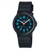 CASIO + Genuine Case Luminous Large Number Unisex JAPAN Japan Movement Black Blue Analog Wristwatch