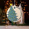 Christmas Tree Countdown Calendar Christmas Tree Decoration Sliding Countdown Pendant Wooden Pendant Christmas Tree Pendant 1pc