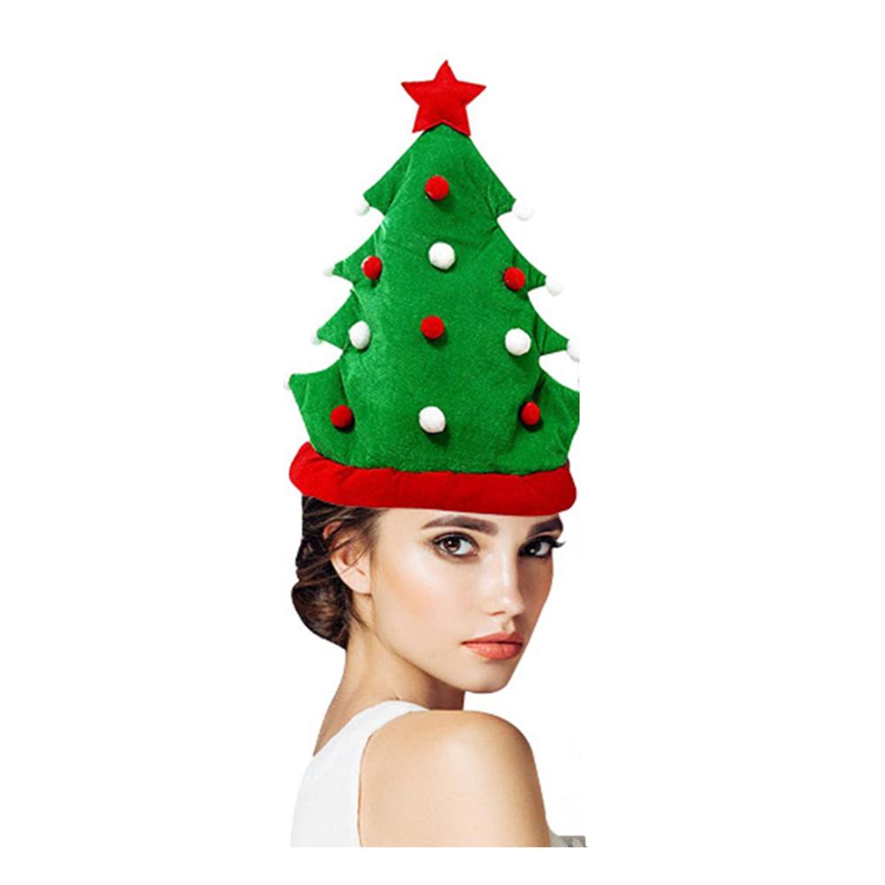 Шапка-елка для праздничных вечеринок, зимний аксессуар, рождественские украшения