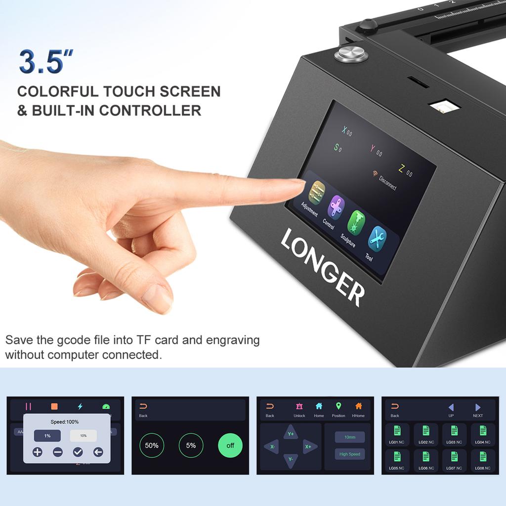 LONGER RAY5 5W  Laser Engraver Eye Protection 400x400mm Carving Area Ultrafine Laser Spot Eye