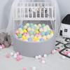 100Pcs Toddlers Pit Ball Thickened Crush-proof with Mesh Pocket Macaron Color Ball Pit Balls Home Accessories