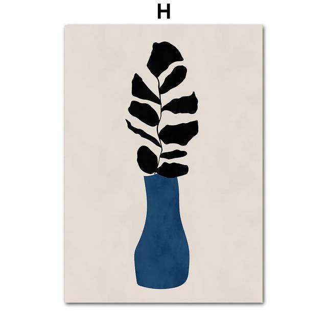 Abstract Mid-Century Modern Lines Nordic Gallery Wall Medieval Art Canvas Painting Posters Print Pictures for Living Room Decor No Frame