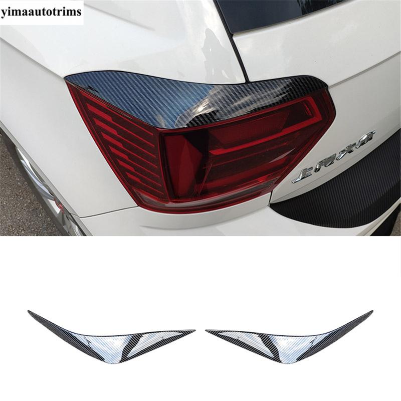 Передняя задняя фара накладка полоска накладка накладка для VW Volkswagen Polo - Черный / Углеродное волокно Аксессуары