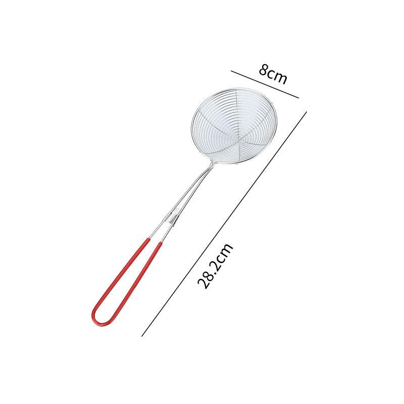 Stainless Steel Colander Sieve,Wire Skimmer Spoon With Handle For Hot Pot Eating