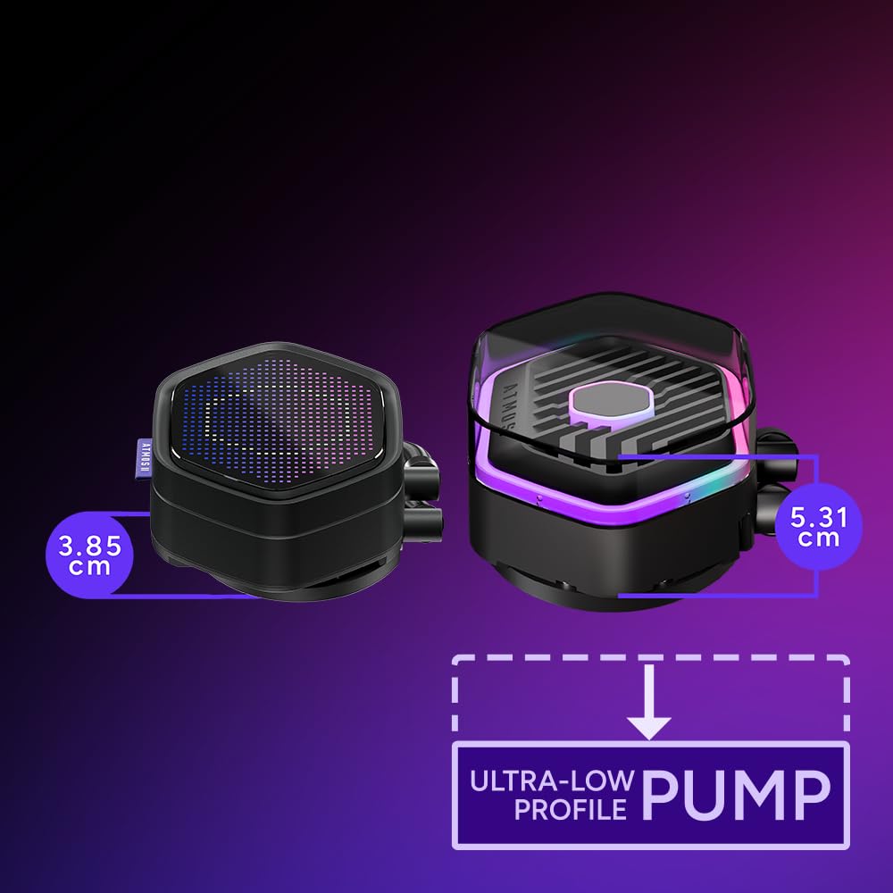 Cooler Master ML 360 Atmos II Pixel LED Simple CPU Water-Cooled Cooler, Black, MLX-D36M-A25SZ-P1 (FN2547)