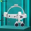 Dental Surgical LED Headlight Headband Binocular Loupes Brightness Spot Ajustable Headlamp