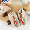 Sandwich Sweet Plush Doll Cute Taco Design Keychain Made With High Quality Cotton Pp