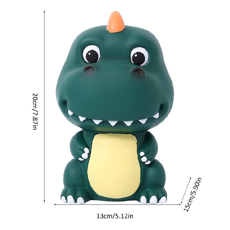 Dinosaur Piggy Banks Coin Container Shatterproof Money Box Jar for Home Bedroom