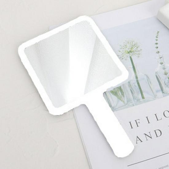 Custom Logo Square Handheld Makeup Mirror - Portable Cosmetic Mirror for Beauty & Gifts