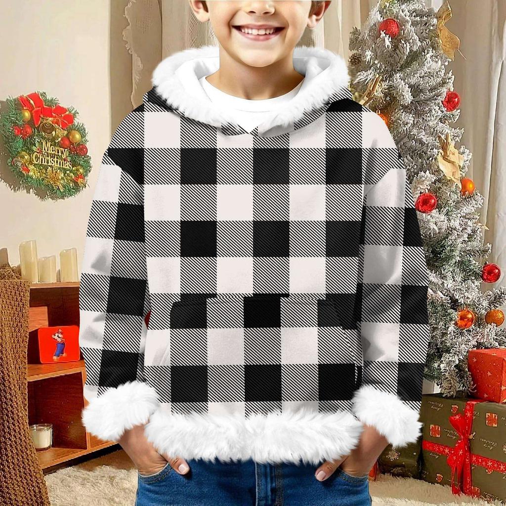 Children's Sweatshirt Girls Boys Long Sleeve Lightweight Casual Hoodie Loose Comfortable Sweatshirt