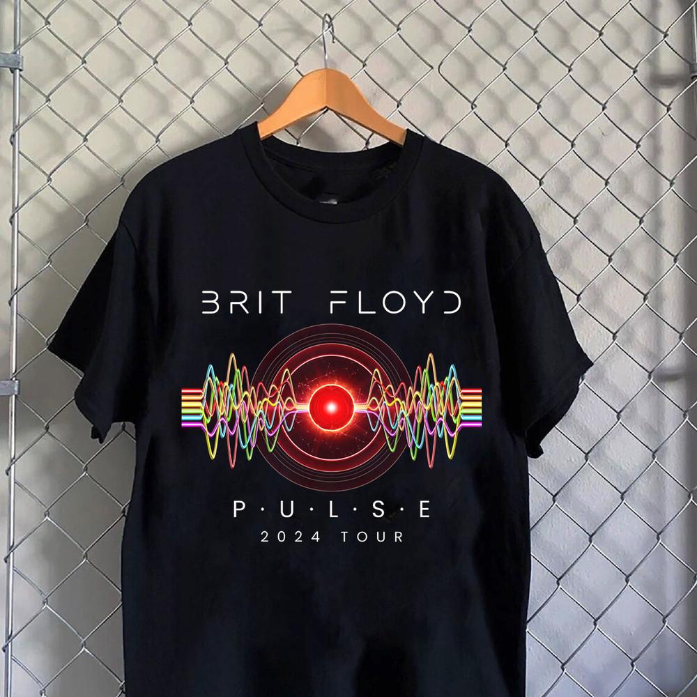 Футболка Brit Floyd Pulse 2024 Tour Полный размер S-5XL Унисекс