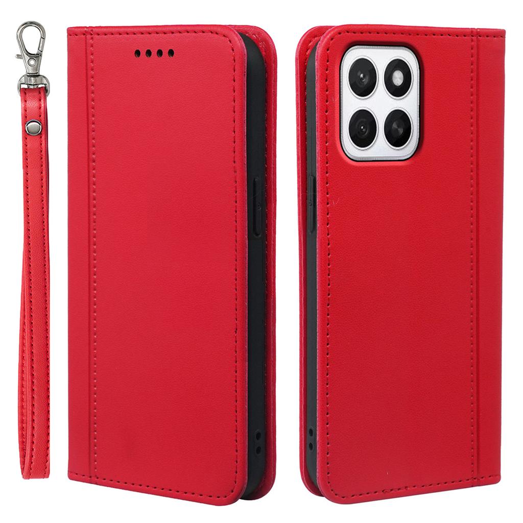 HX01 For Honor X8c 4G Wallet Case Magnetic Closing PU Leather Phone Cover