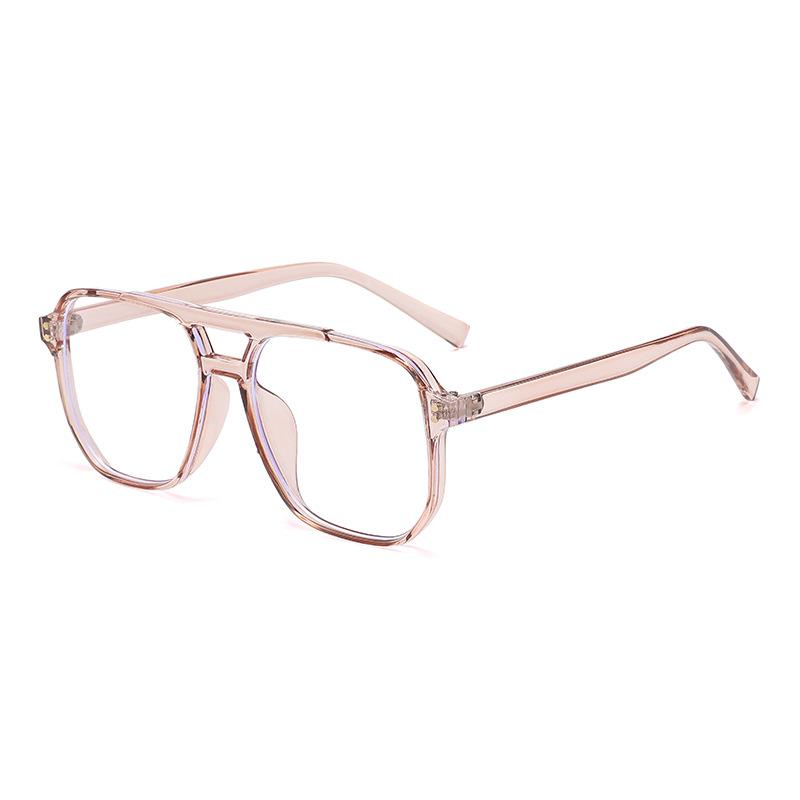 New sunglasses men's and women's retro toad glasses jelly marine sheet double beam rice nail pilot sunglasses S