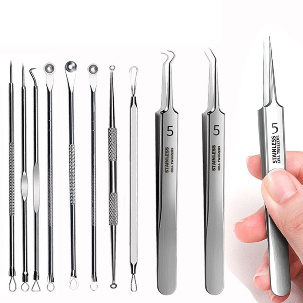 Deep Cleaner Facial Care Beauty Salon Blackhead Tweezers Cell Clip Acne Needle Pimple Remover