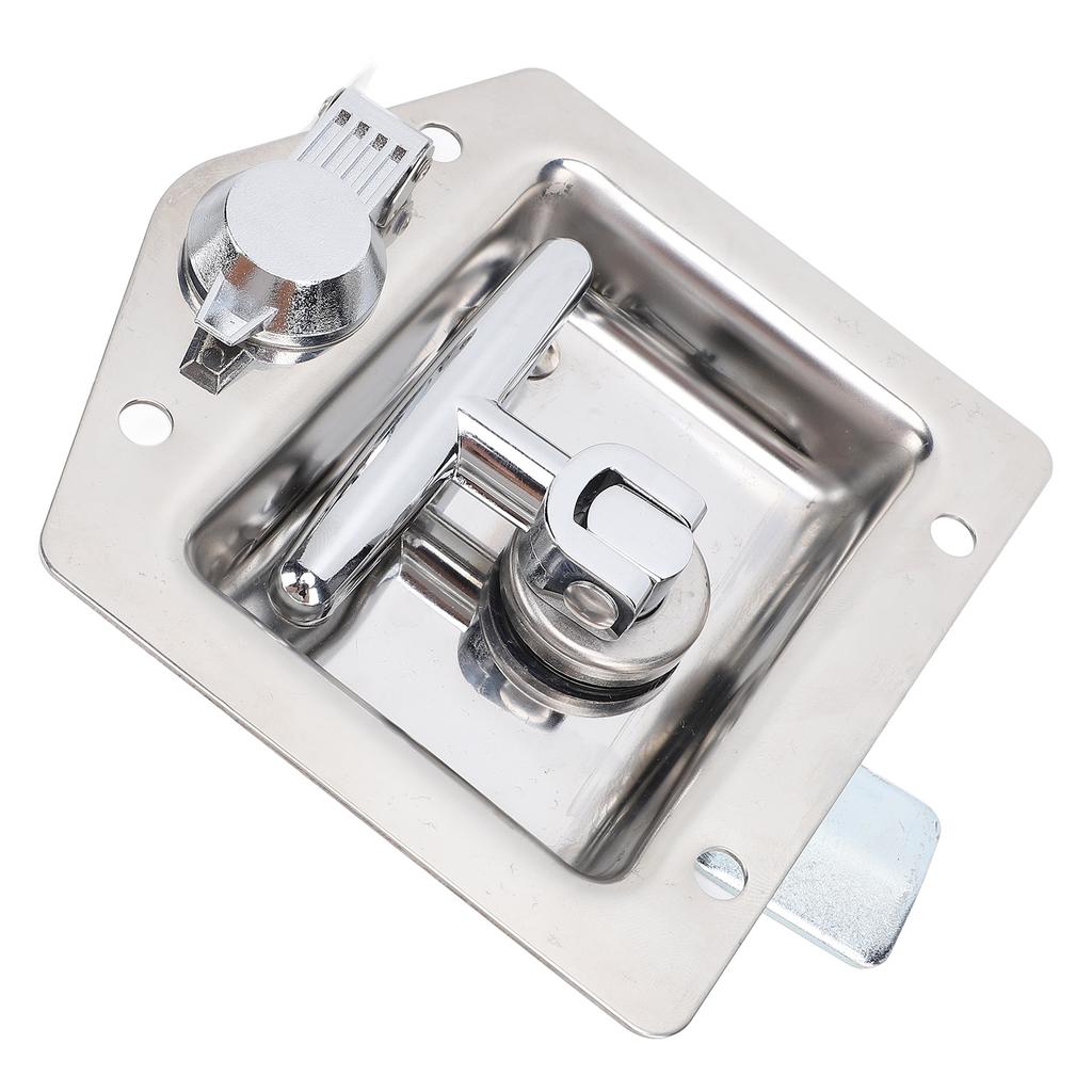 Защелка для ящика для инструментов с Т-образной ручкой 4,9x4,9 дюйма, высокополированная нержавеющая сталь, ручка-замок для ящика для инструментов для автофургона с ключами G