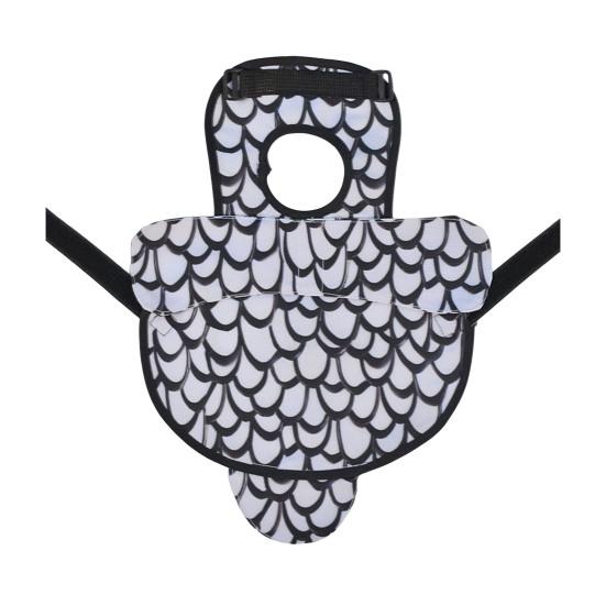 Chicken Saddle for Hens Printed Chicken Aprons with Adjustable Strap Chicken Vest Jacket Clothes for Poultry Back Feather Protection