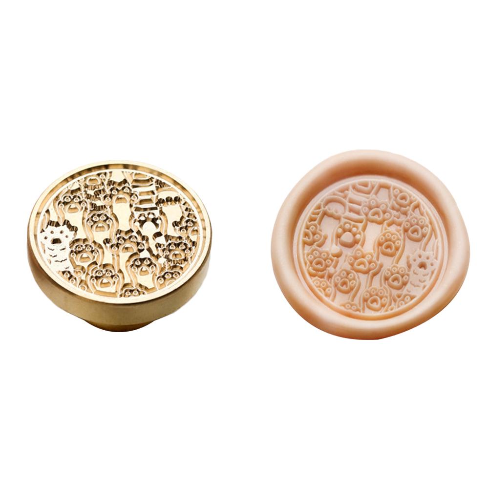 Симпатичные домашние животные, серия штампов, сделай сам, ручная печать, медная головка для свадебной открытки