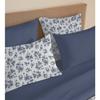 Pack complet housse de couette réversible "Vanessa" 6 pièces pour lit 180 x 200 "King Size" Eloise Bleu