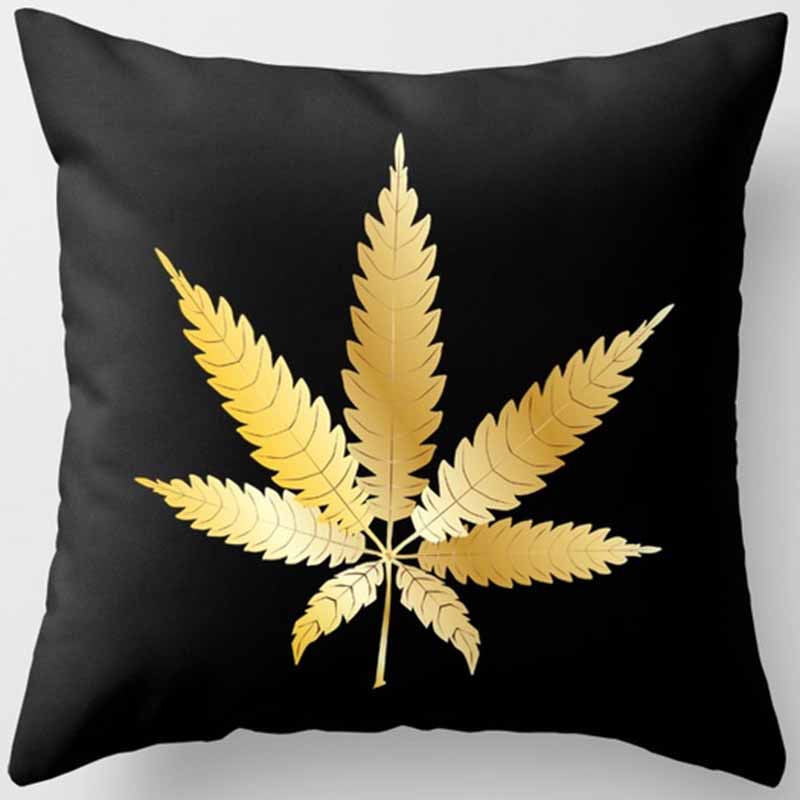 Черно-желтая квадратная наволочка, украшение для дома, чехол для автомобильного дивана 45 см * 45 см