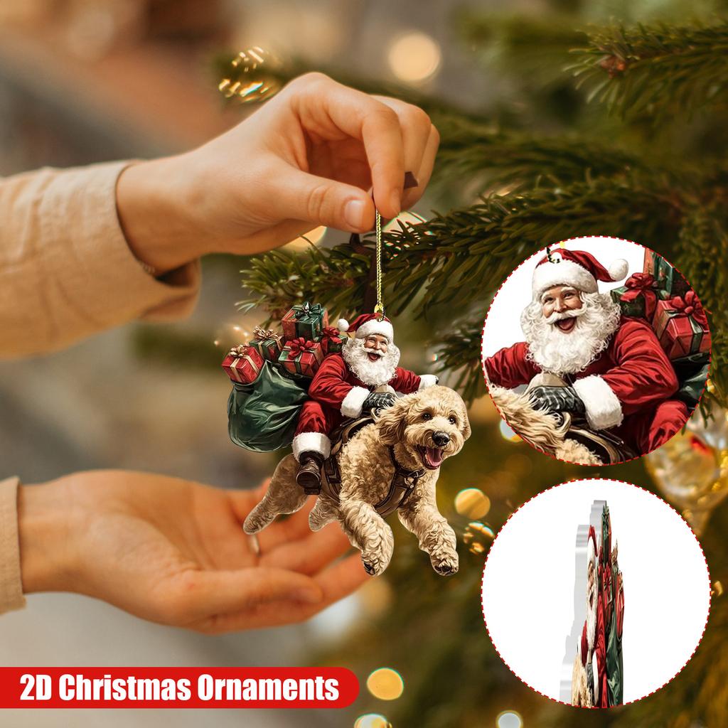 2D Рождественские украшения, Акриловая плоская елка, Домашний декор, Подвеска на елку