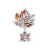 S925 Silver Maple Leaf Owl Squirrel Charm Beaded Bracelet DIY Jewelry Making Accessories