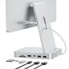 PULWTOP 7 In 1 USB C Hub for iMac 24 Inch iMac Accessories USB Hub with NVMe SSD Slot Not 1 X Gen 1 X Gen 2 X Card Reader Silver 2021/2023 M1/M3 M.2